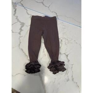 Sweethoney brown ruffle pants size 2T